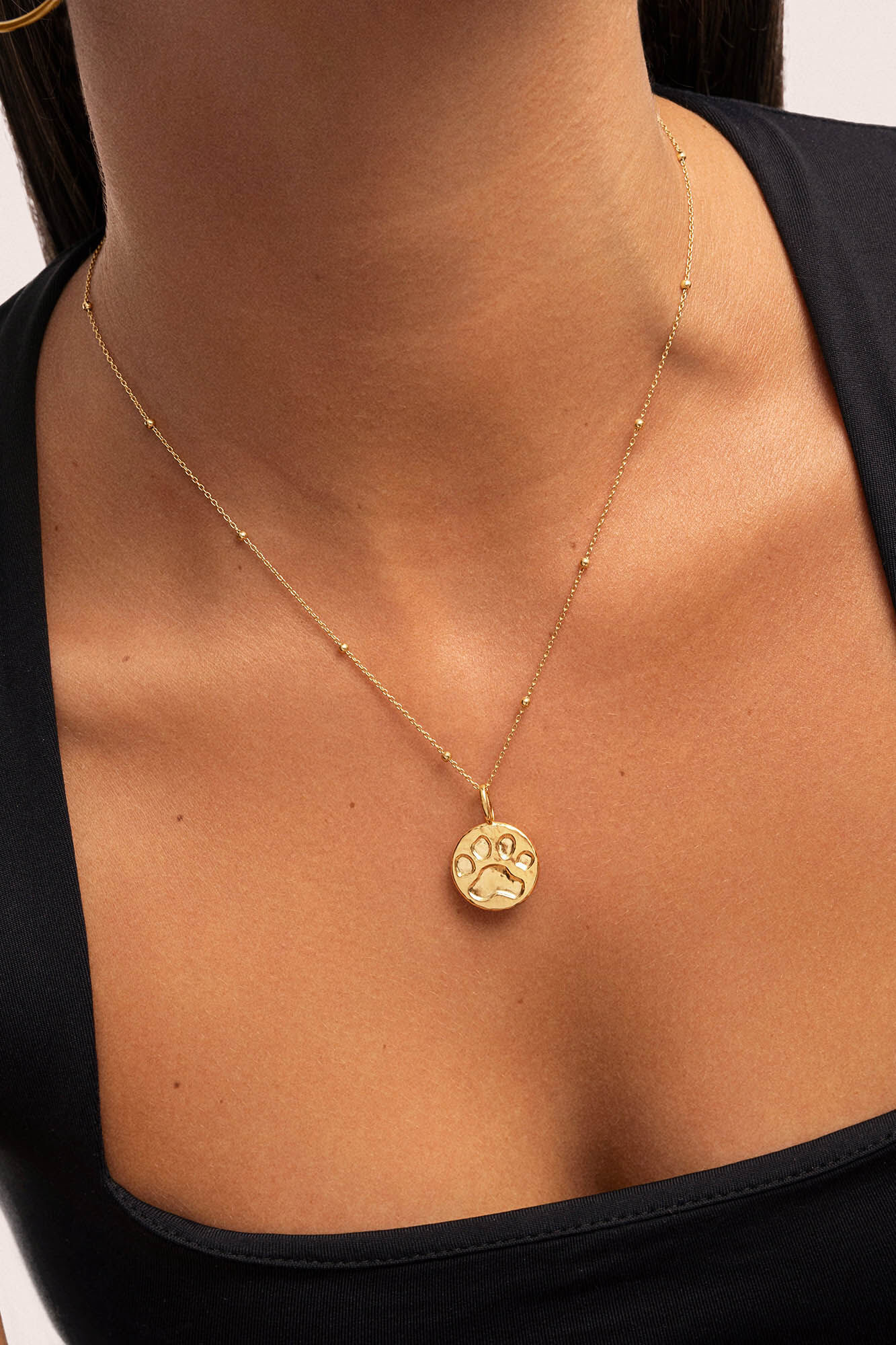 Singularu Vergoldeter Fu&szlig;abdruck-Anh&auml;nger