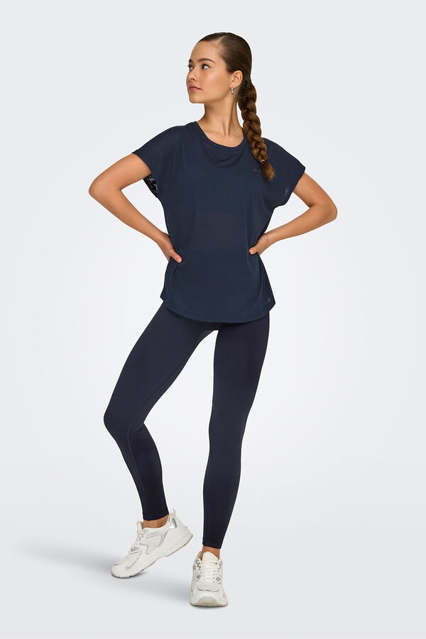 Only Play Camiseta manga corta deportiva azul