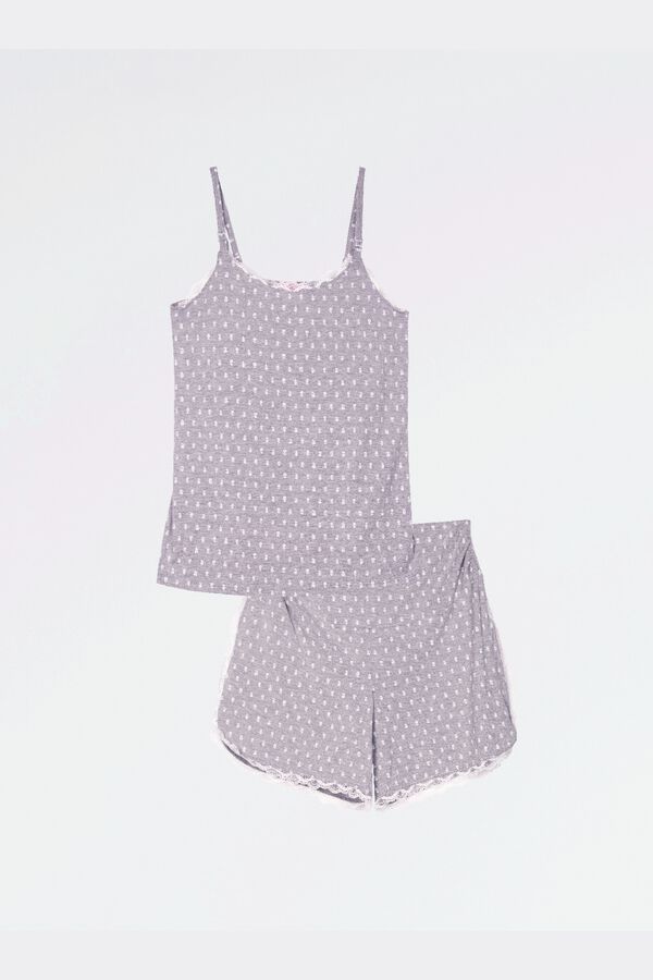 Ohma! Printed maternity pyjamas pack grey