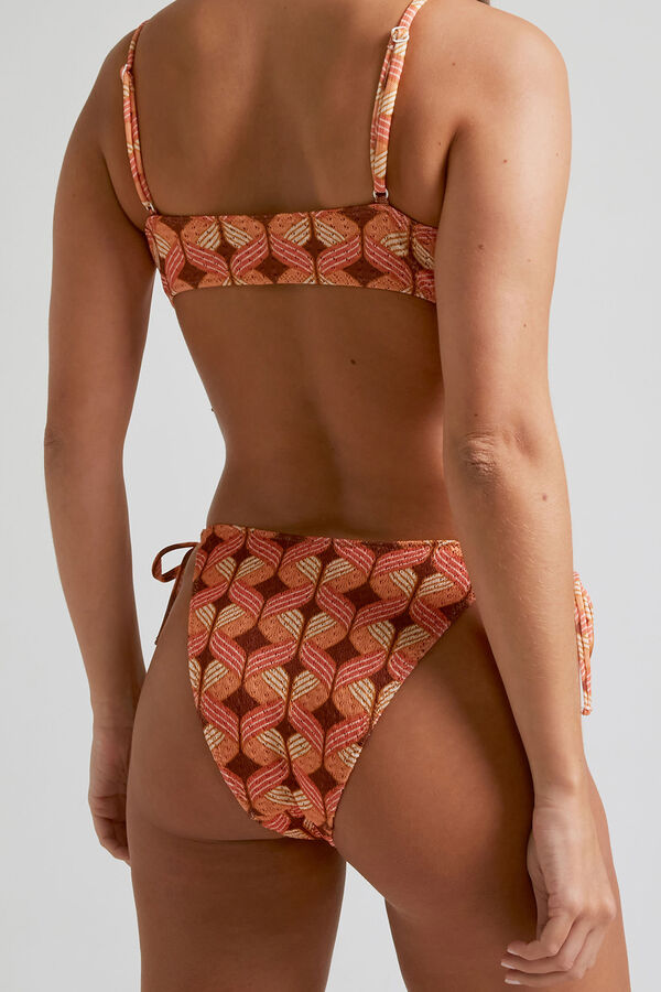 Womensecret Sundance side-tie bikini bottoms mit Print