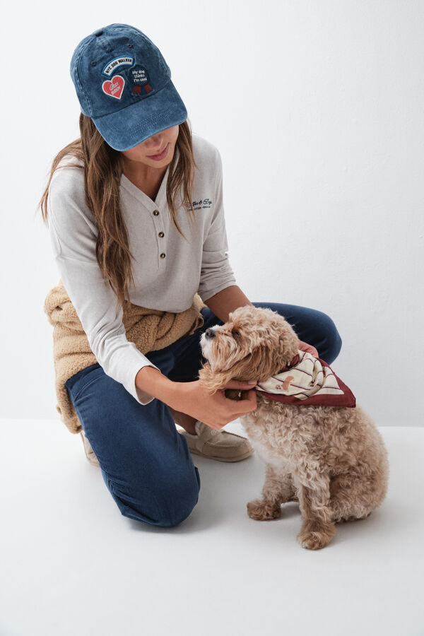 Women'secret Dog bandana scarf white
