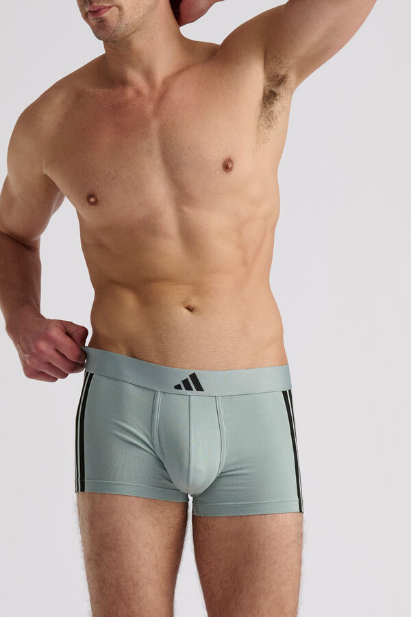 Adidas Pack 2 logo boxers green