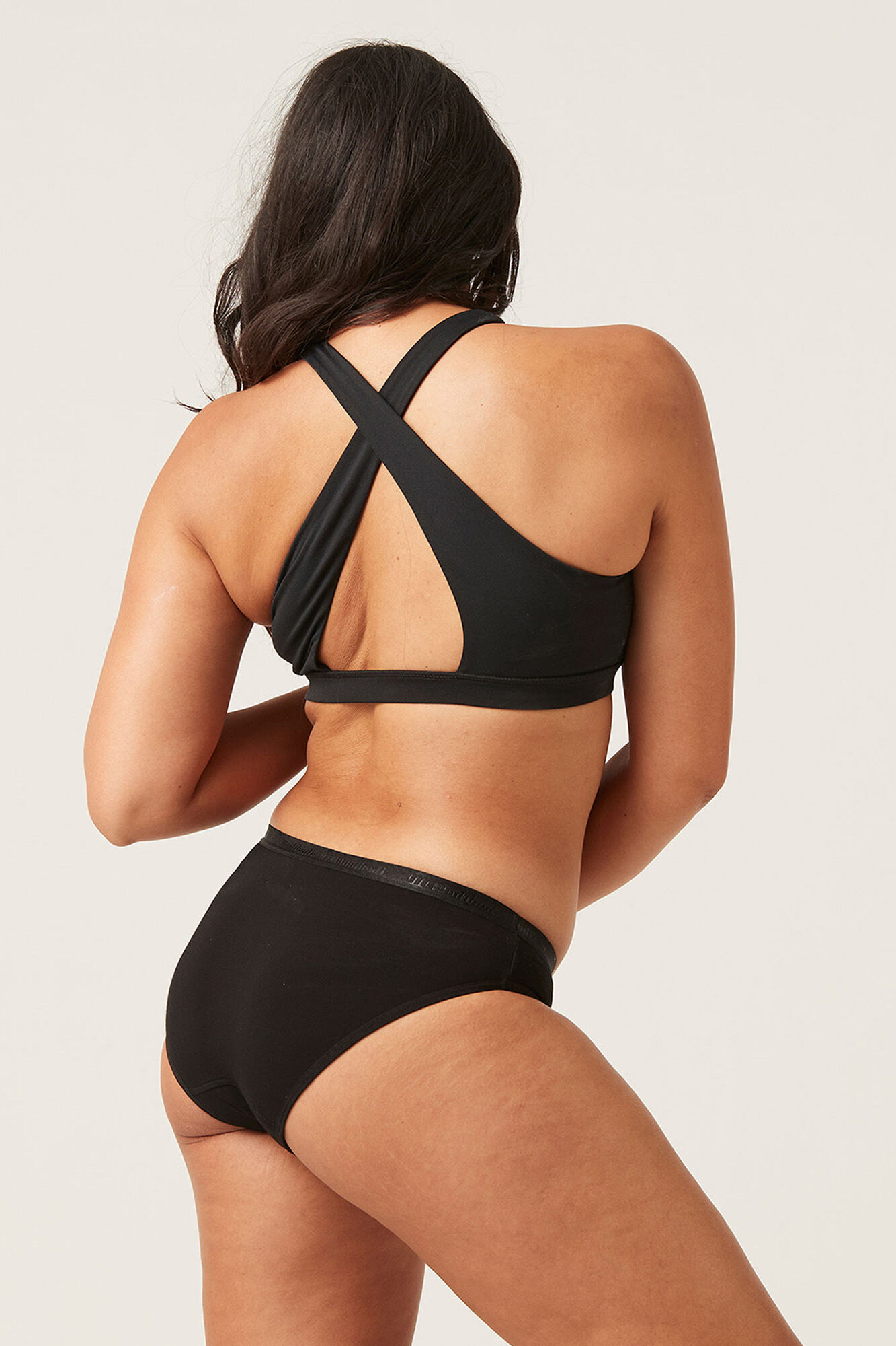 Modibodi Black bamboo classic light-moderate absorption period panty