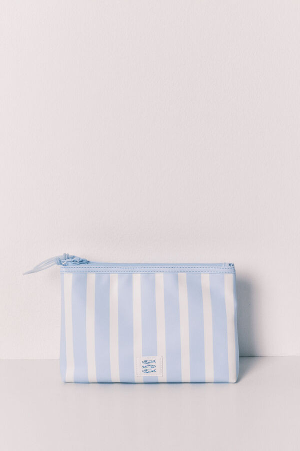 Women'secret Srednji neseser na plave pruge Plava