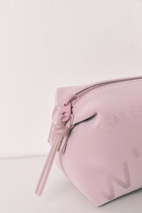 Women'secret Pink zip vanity case pink