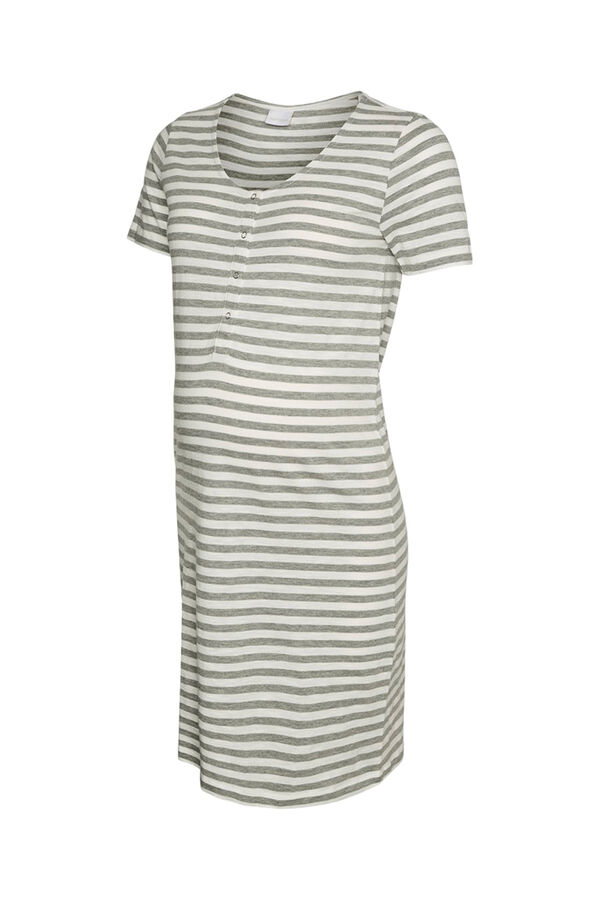 Mamalicious Maternity and breastfeeding nightgown grey