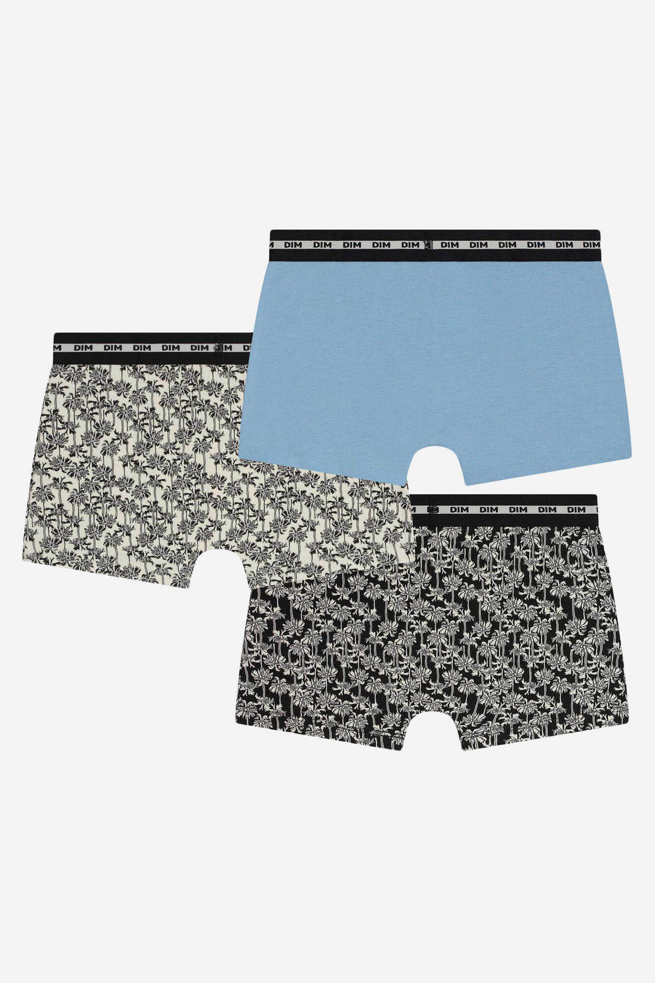 DIM Pack 3 boxers ni&ntilde;o lisos y estampado