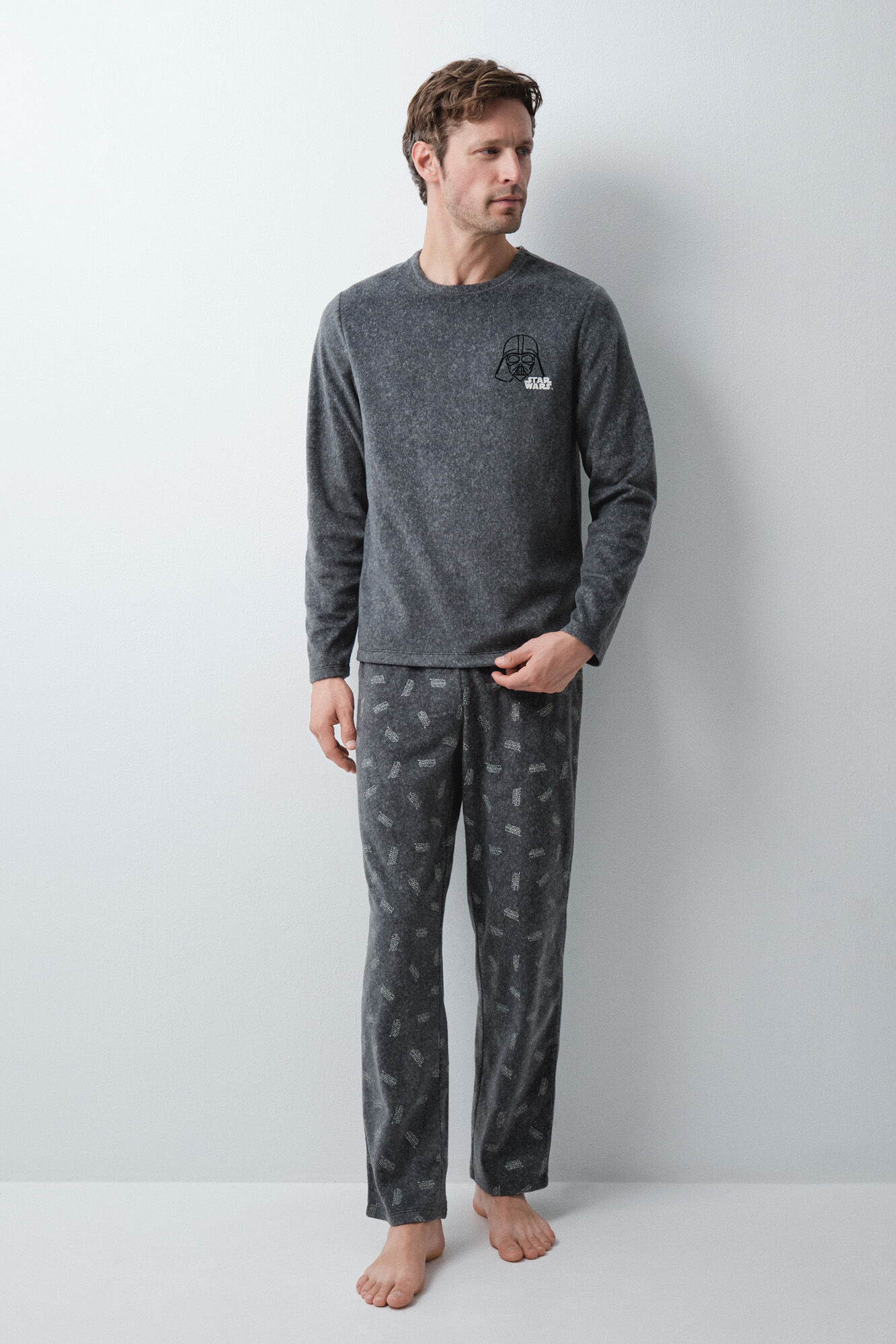 Women'secret Darth Vader men's fleece long pyjamas