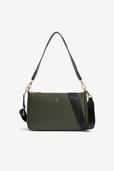 Vilanova Smooth Leather Effect Shoulder Bag green