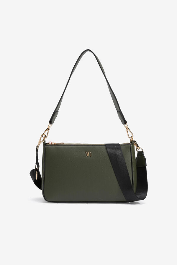 Vilanova Smooth Leather Effect Shoulder Bag green