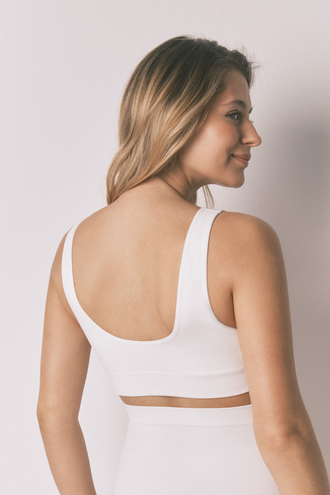 Women'secret White maternity crossed halterneck bra FANTASTIC