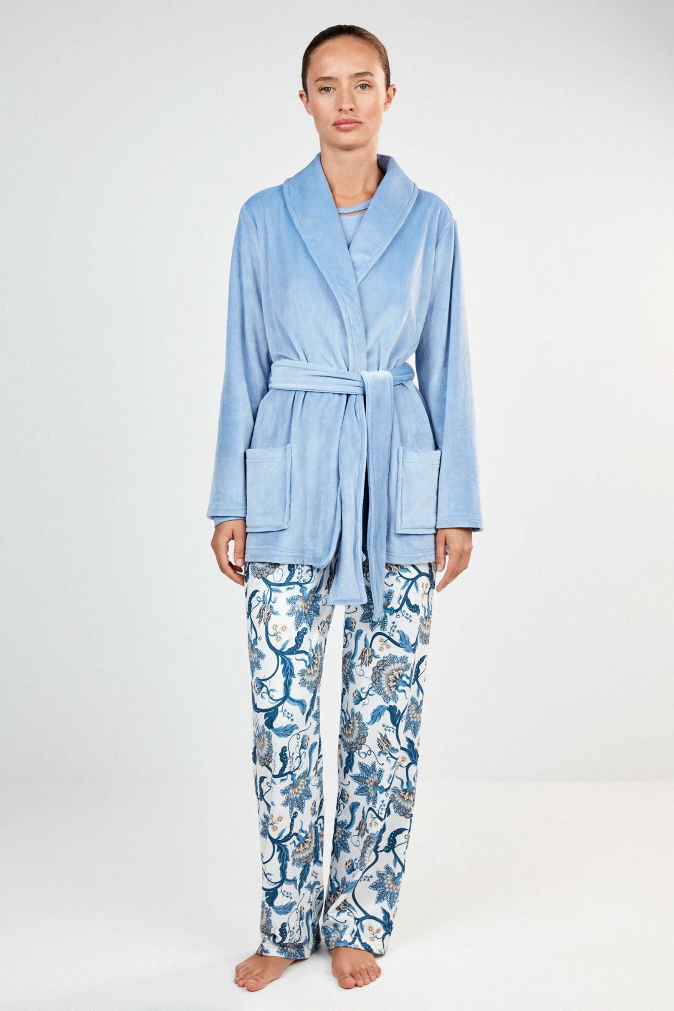 Gisela Fleece-Morgenmantel