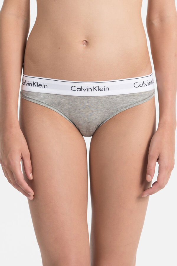 Womensecret Modern Cotton elasticated waist panties grey