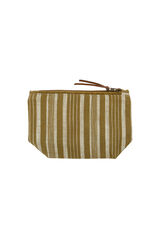 Meraki Neceser de maquillaje oliva oscuro estampado