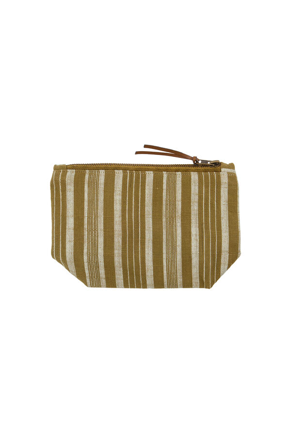 Meraki Neceser de maquillaje oliva oscuro estampado