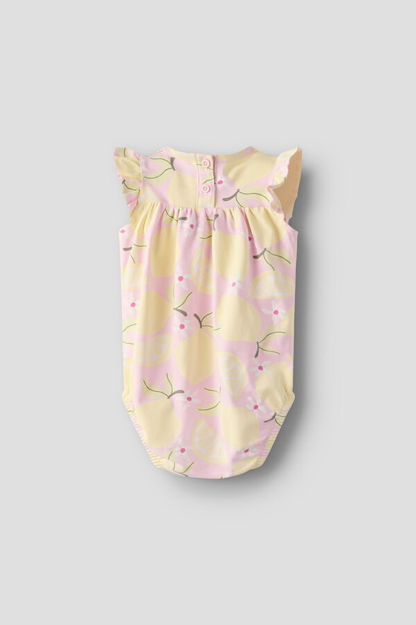 Name it Lemon print baby bodysuit pink