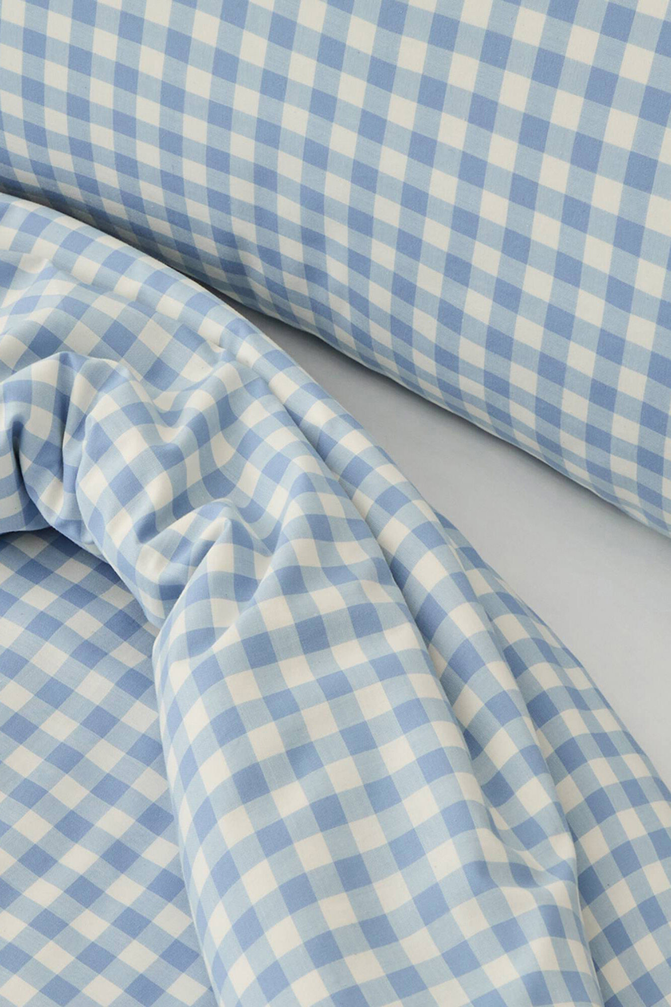 Textura Funda nordica tejida cuadros vichy