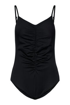 Womensecret straps bodysuit with gathered detail black
