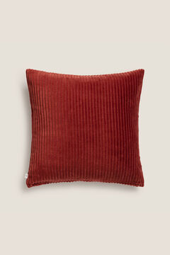 Womensecret Capa travesseiro veludo algodão bombazina 45 x 45 cm. rosa