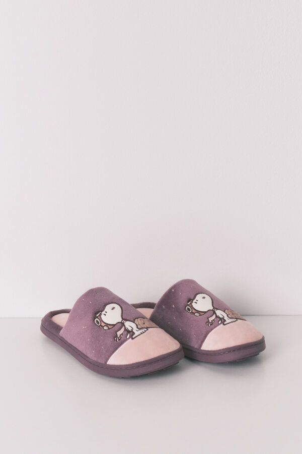 Women'secret Purple Snoopy slippers pink