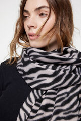 Pieces Cachecol comprido com estampado print branco