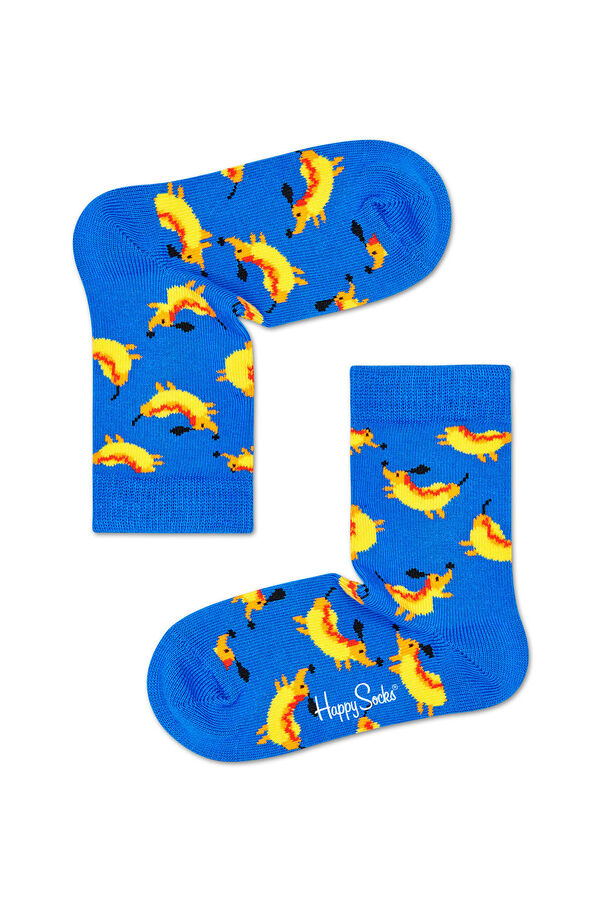 Womensecret 3-pack snack print socks blue