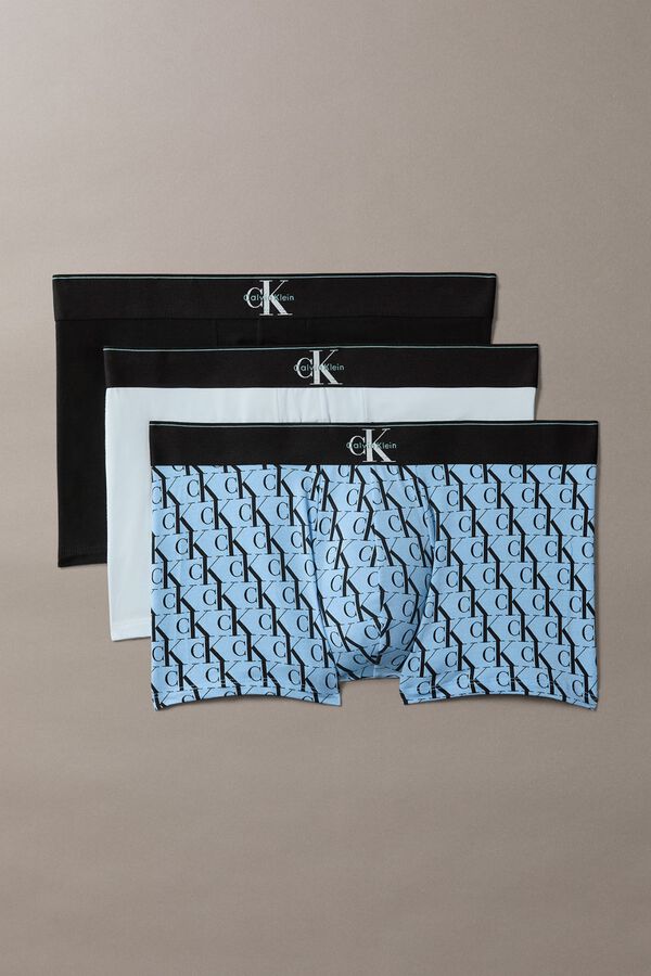 Calvin Klein 3-pack short logo boxers blue