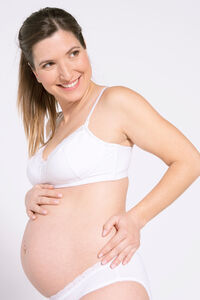 Ohma! Sujetador b&aacute;sico de lactancia en algod&oacute;n