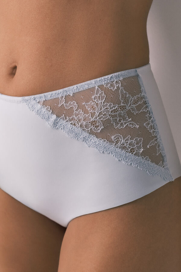 Women'secret Blue high-waist shaping panty blue