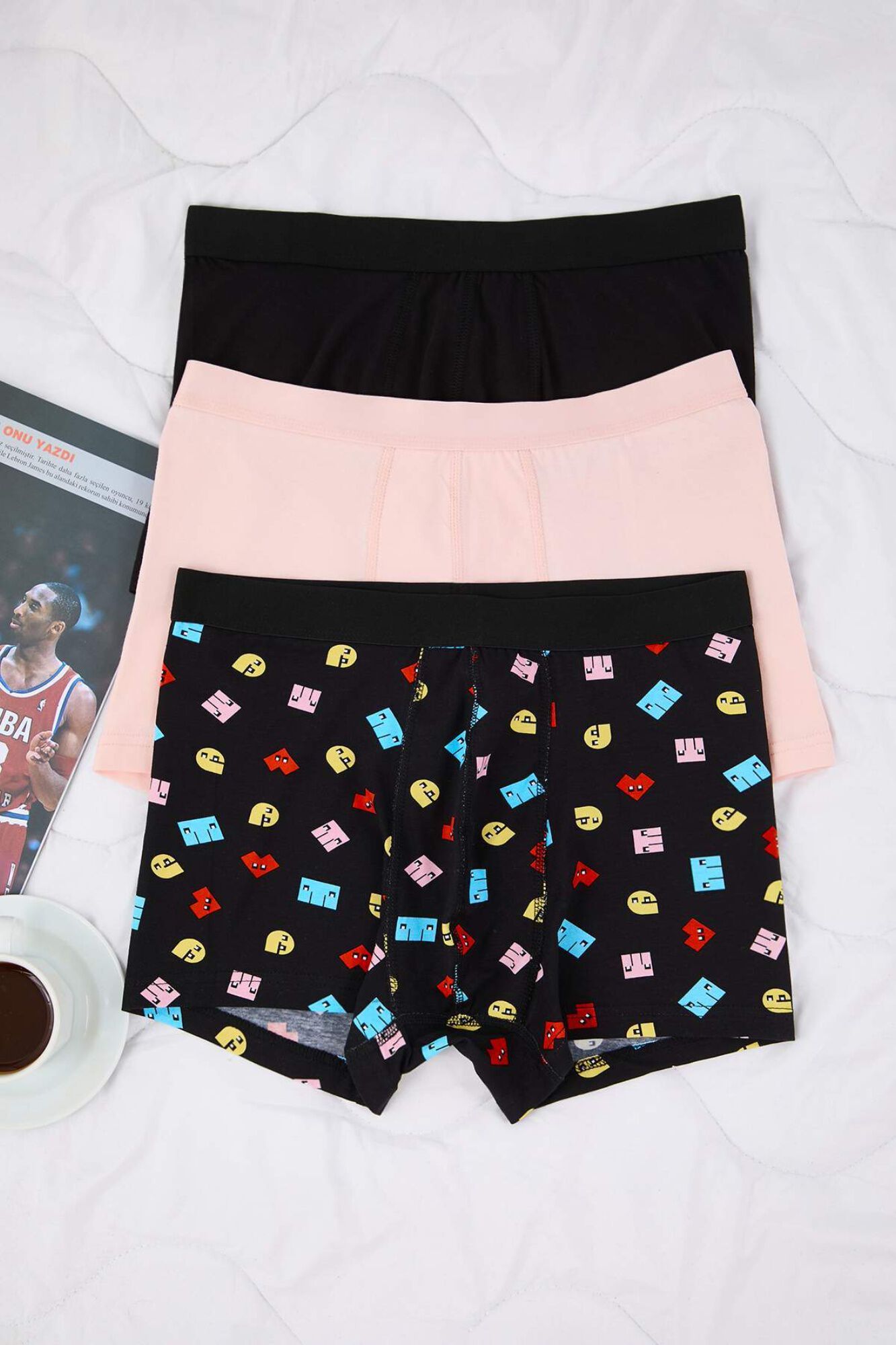 Trendyol Pack 3 boxers lisos de algod&atilde;o