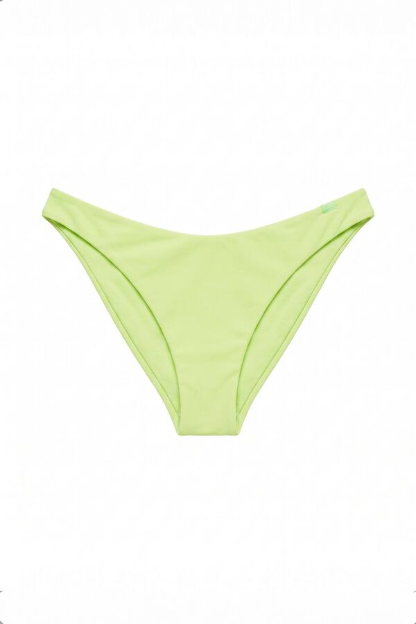 HI&BYE Yellow Brazilian bikini bottoms printed