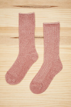 Womensecret Pink chenille socks pink