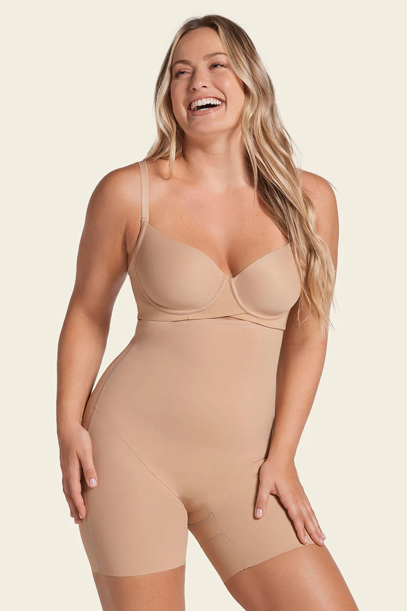 Leonisa Short media pierna tiro extra alto, levanta gl&uacute;teos