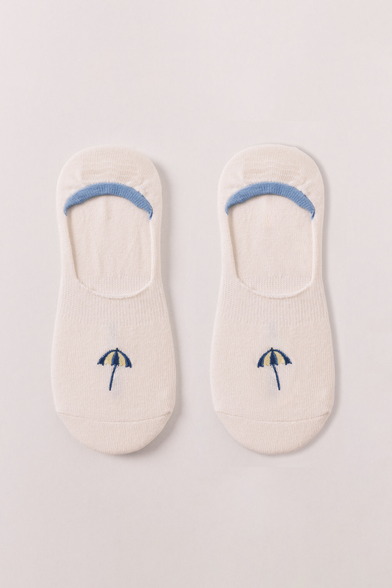Women'secret Calcetines invisibles bordado sombrilla
