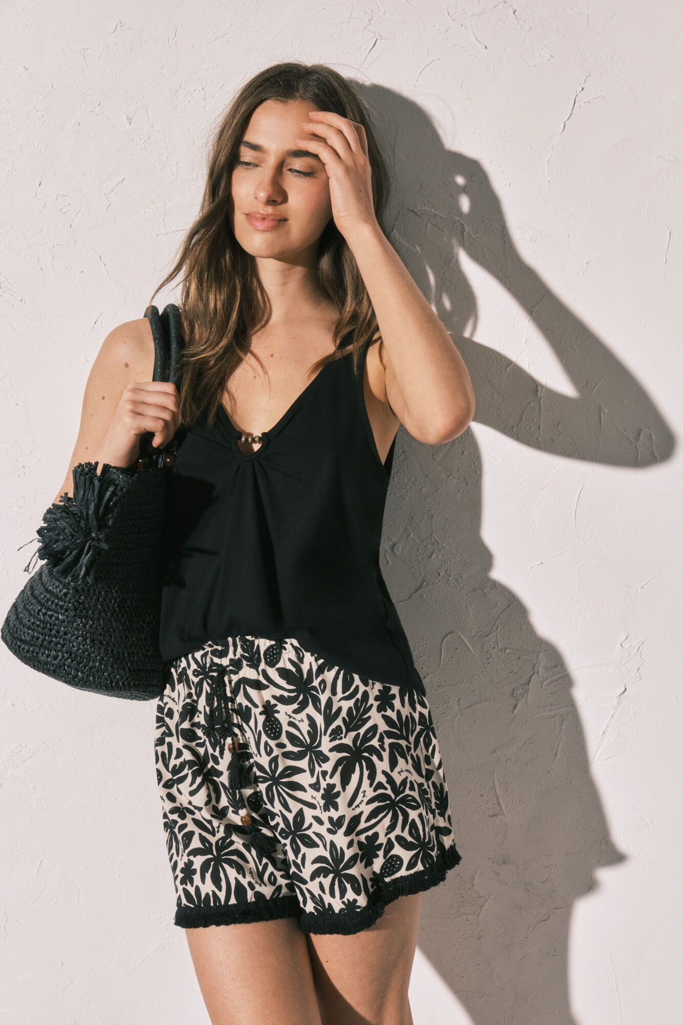 Women'secret Black wide strap vest top