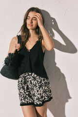 Women'secret Black wide strap vest top black