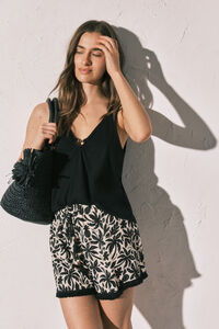 Women'secret Black wide strap vest top