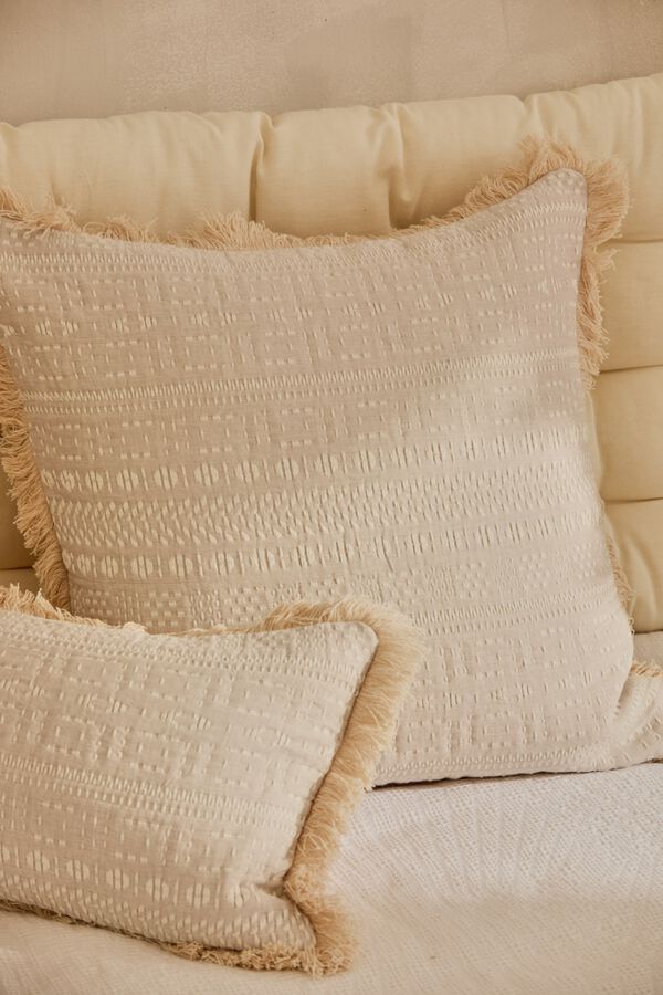 Calma House Baumwoll-Kissenbezug 60x60 Braun