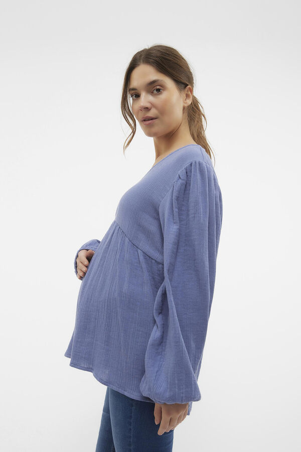 Womensecret Langärmeliges Oberteil Maternity Blau