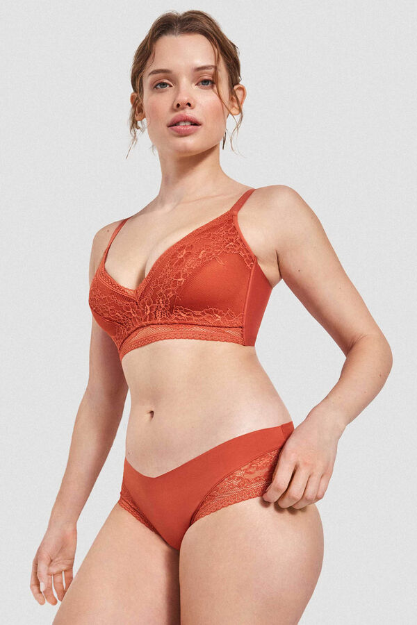 Womensecret Non-wired C and D cup bra Rot