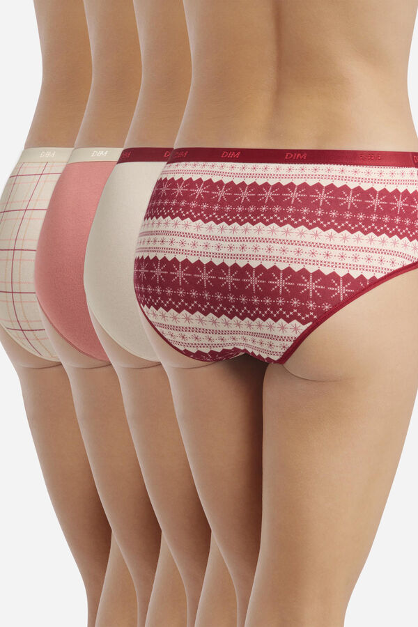 DIM Pack of 4 DIM cotton boxers Pockets printed