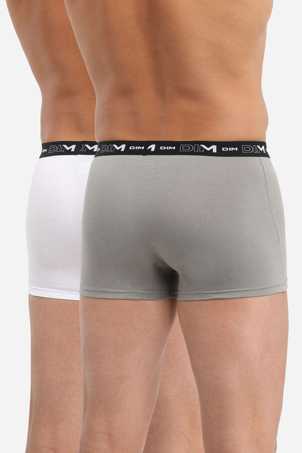 DIM Pacote de 2 boxers masculinos de algod&atilde;o el&aacute;stico  estampado
