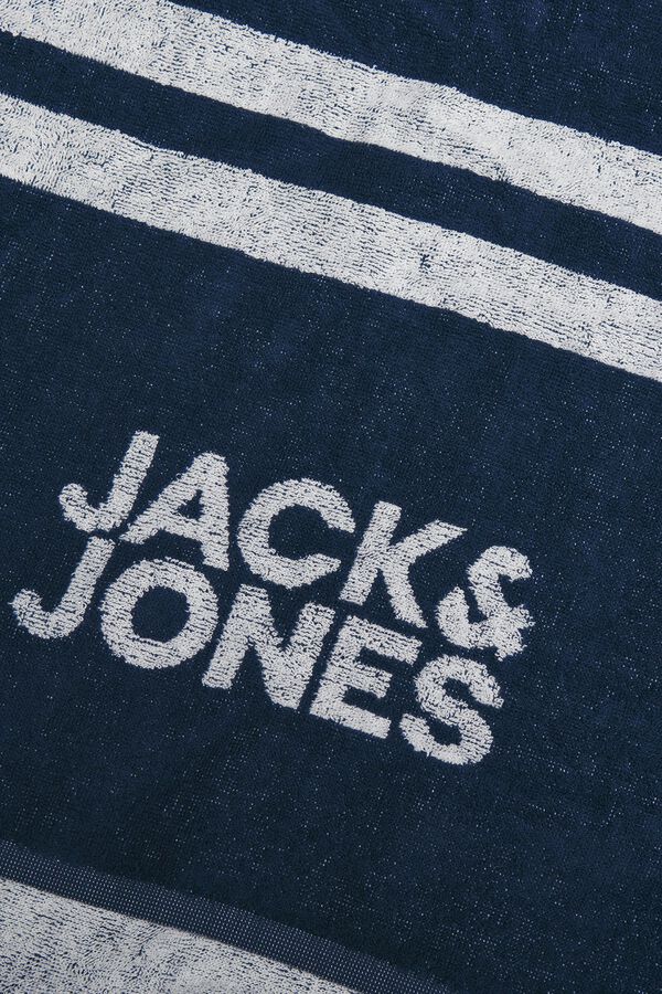 Jack & Jones 100% cotton beach towel blue