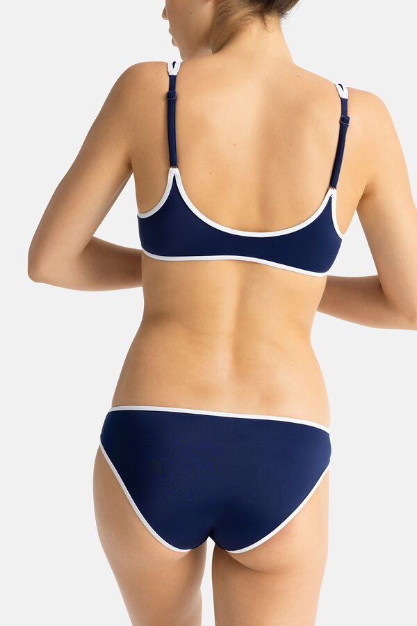 Womensecret Top de bikini con relleno fino Sydney azul