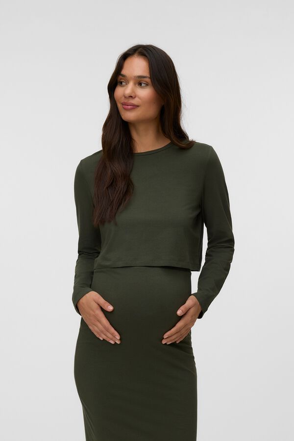 Mamalicious 2-piece maternity set green