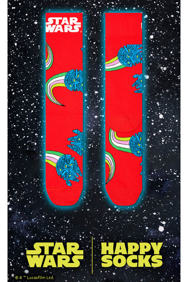 Happy Socks Star Wars Millennium Falcon Socks red