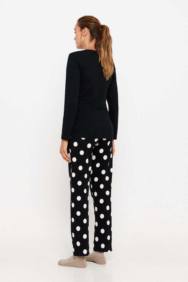 Womensecret Dual-function polka-dot maternity pyjamas noir