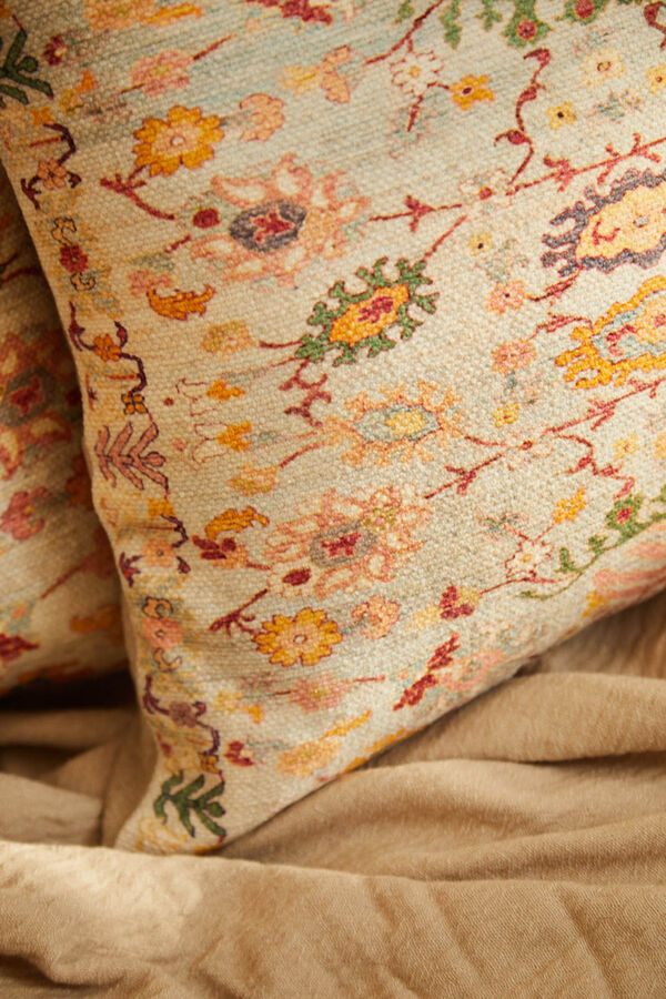 Calma House Capa de almofada estampada Rochelle azul