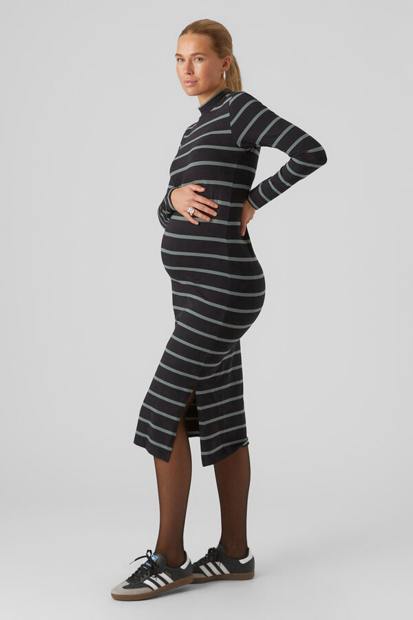Womensecret Vestido maternity midi negro