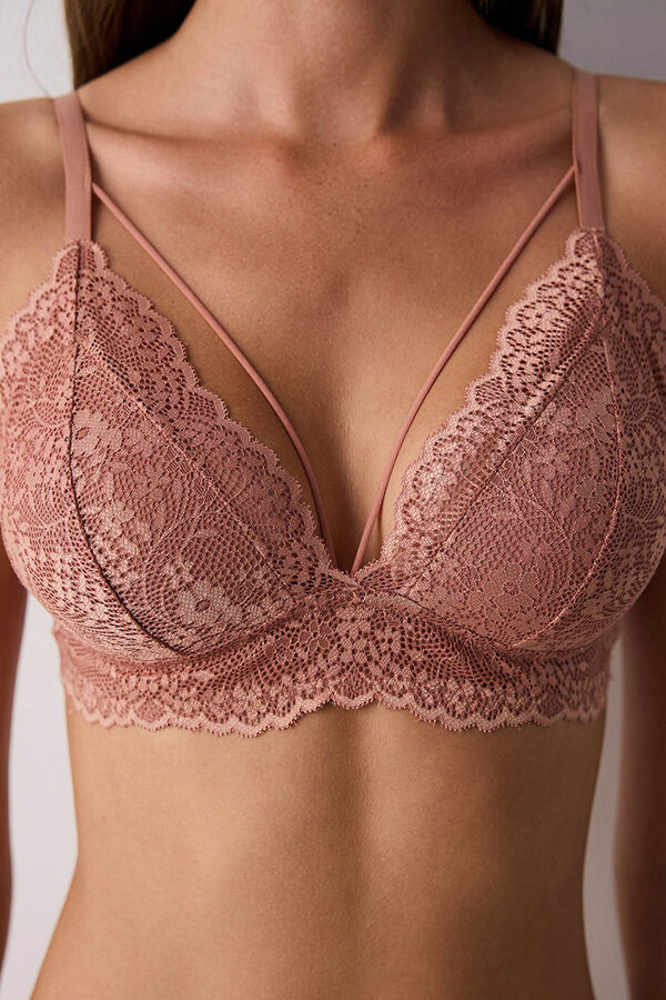 Penti Sujetador push up encaje beige